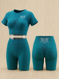 2 Piece Short Set (Forest Green)