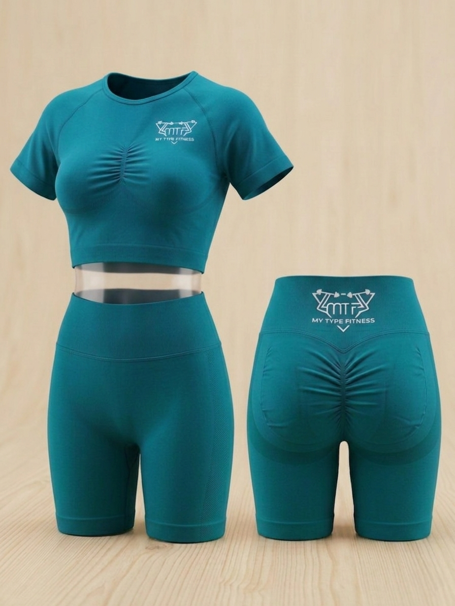 2 Piece Short Set (Forest Green)