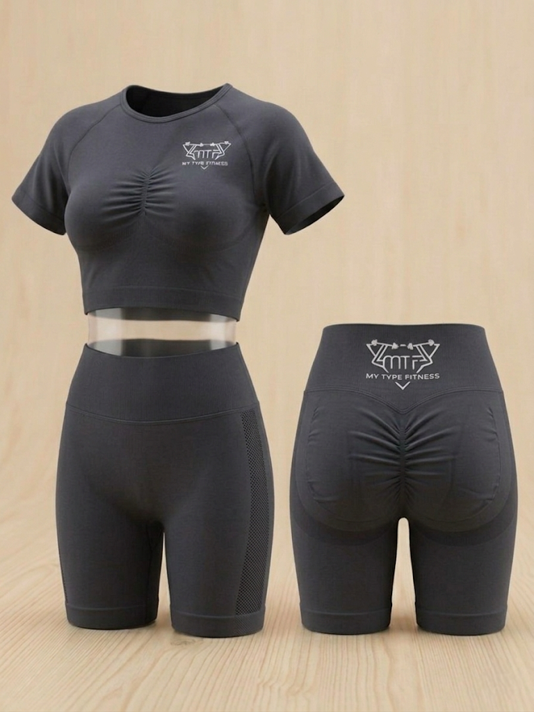 2-Piece Short set(Charcoal Grey)