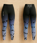 Tie-Dye Leggings (Black/Lavender)